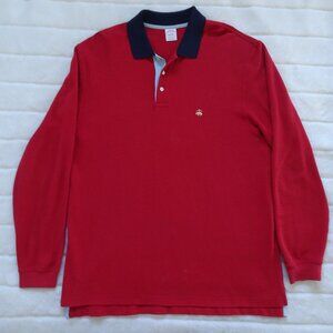 Brooks Brothers Pullover Polo Shirt Men's XL Red Oversized
